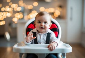 Baby im Hochstuhl