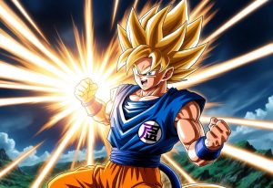 Dragonball Z Son Goku SSJ Attacke