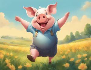 Glückliches Schwein