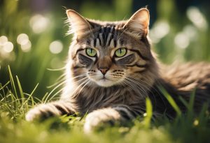 Katze im Gras