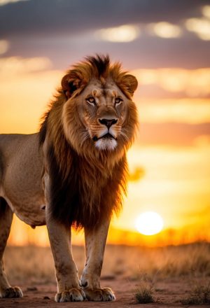 Löwe in Afrika