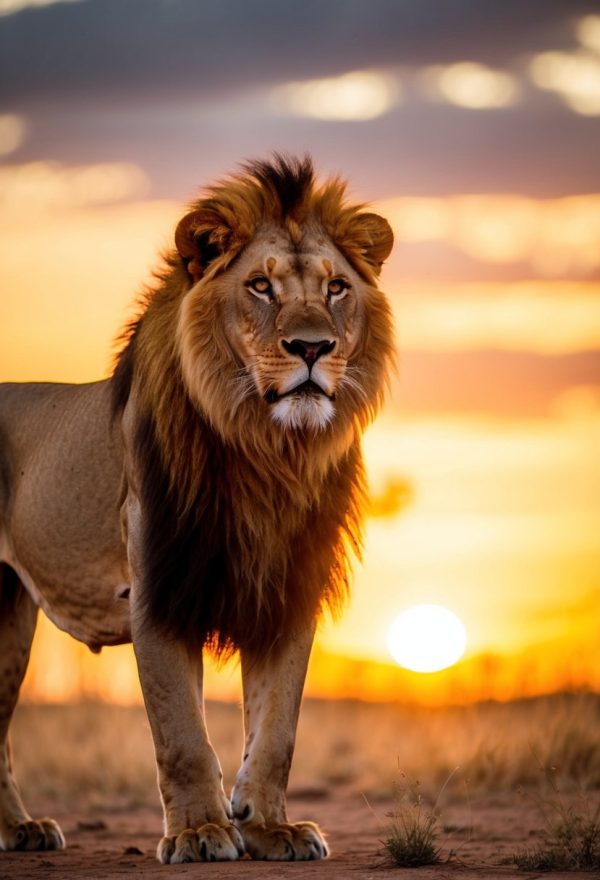 Löwe in Afrika