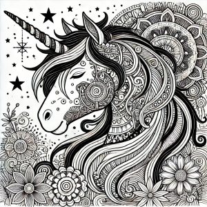 Mandala Einhorn 1
