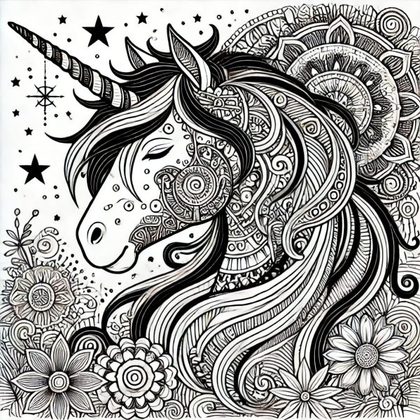 Mandala Einhorn 1