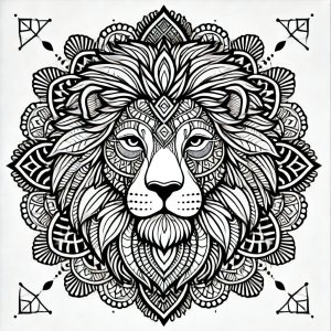 Mandala Löwe