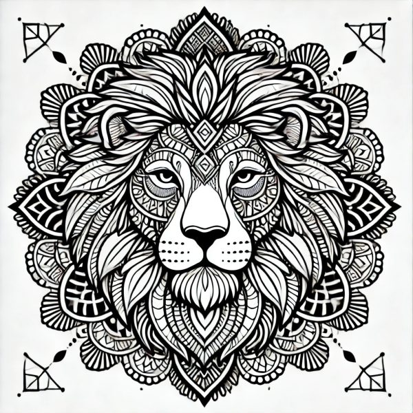 Mandala Löwe
