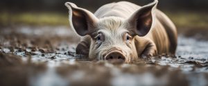 Schwein im Schlamm