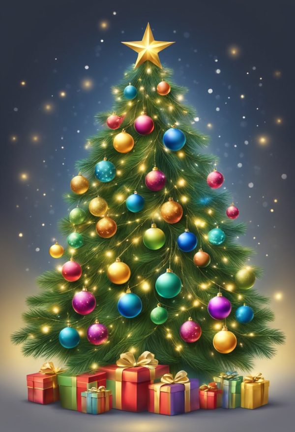 Tannenbaum mit Geschenken