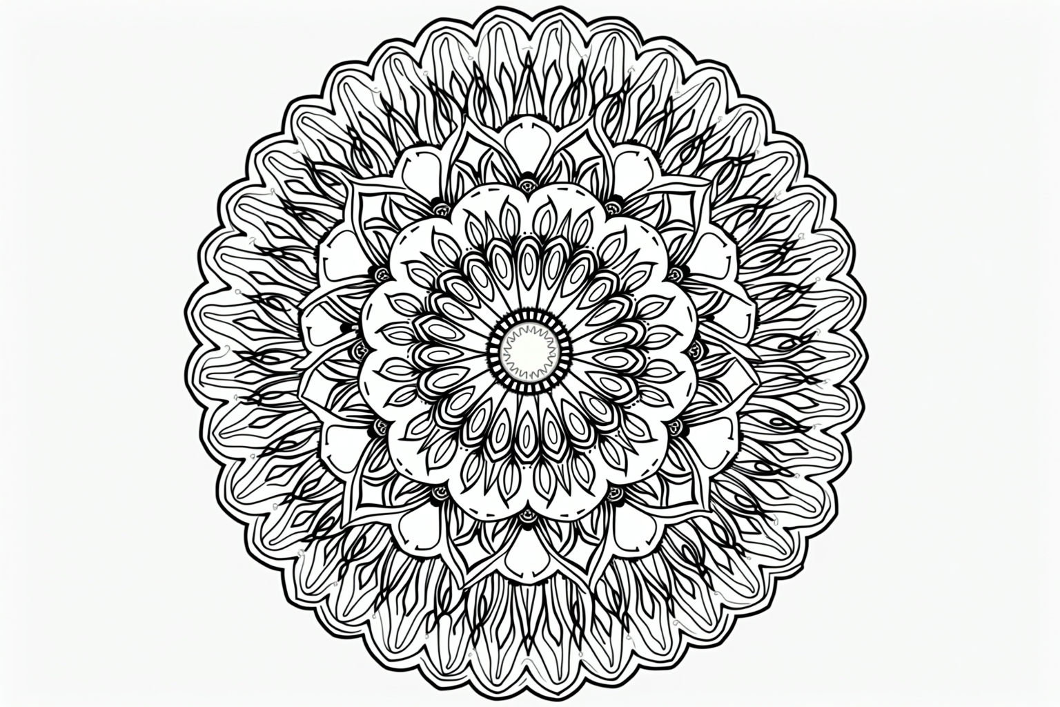 Entspannende Mandalas für Erwachsene zum Ausmalen