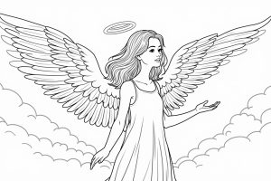 Engel zum Ausmalen: Himmlische Motive für dich