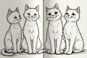 Katzenbilder zum Ausmalen für kreative Katzenfreunde