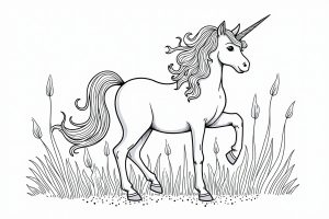 Magische Einhorn Bilder zum Ausmalen